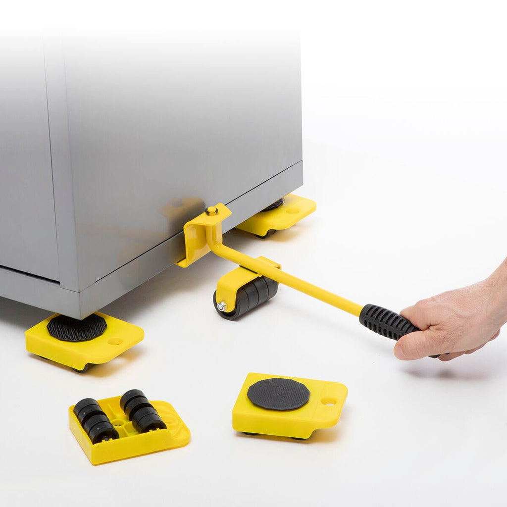 Herramienta de Elevación y Transporte HeavEasy InnovaGoods 5 Piezas | Mueve Muebles y Electrodomésticos sin Esfuerzo