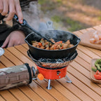 Hornillo de Gas Portátil Plegable 1400W para Camping y Senderismo