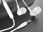 Techancy Auricular In Ear com Fio 3.5mm TD8025 Estereo Confortavel Som Claro com Controlo em Linha para Telemovel e Tablet-2