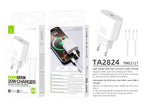 Techancy Carregador TA2824 PD3.0 20W com Cabo USB-C para USB-C Compativel com Tablets Portateis Telemoveis Android-4