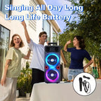 Wireless Party Speaker with RGB Bass Sound-2