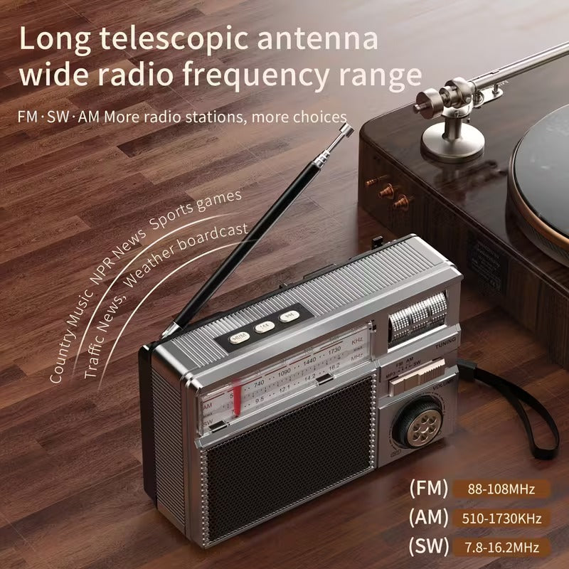 Portable Multifunctional Radio FM/AM/BT/Solar-2