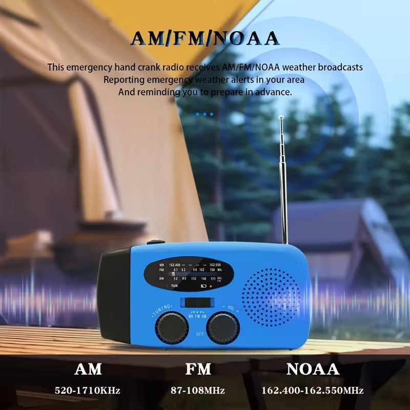 Emergency Flashlight Radio with Power Bank-3