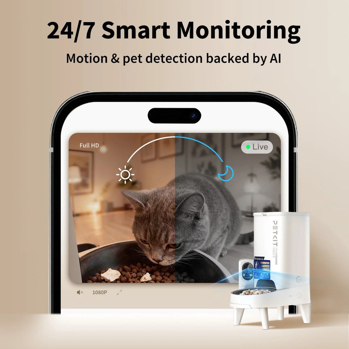 Comedero automático con cámara PETKIT YumShare Solo 2