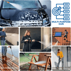 Hidrolimpiadora Portátil Inalámbrica a Batería para Coche, Jardín y Terraza
