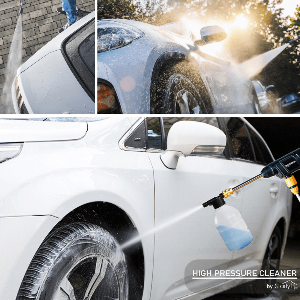 Hidrolimpiadora Portátil Inalámbrica a Batería para Coche, Jardín y Terraza