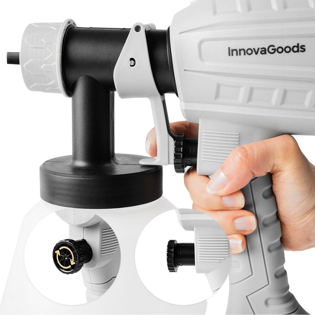 Pulverizador Eléctrico de Pintura Profesional 500W con Tecnología HVLP y Depósito de 1L