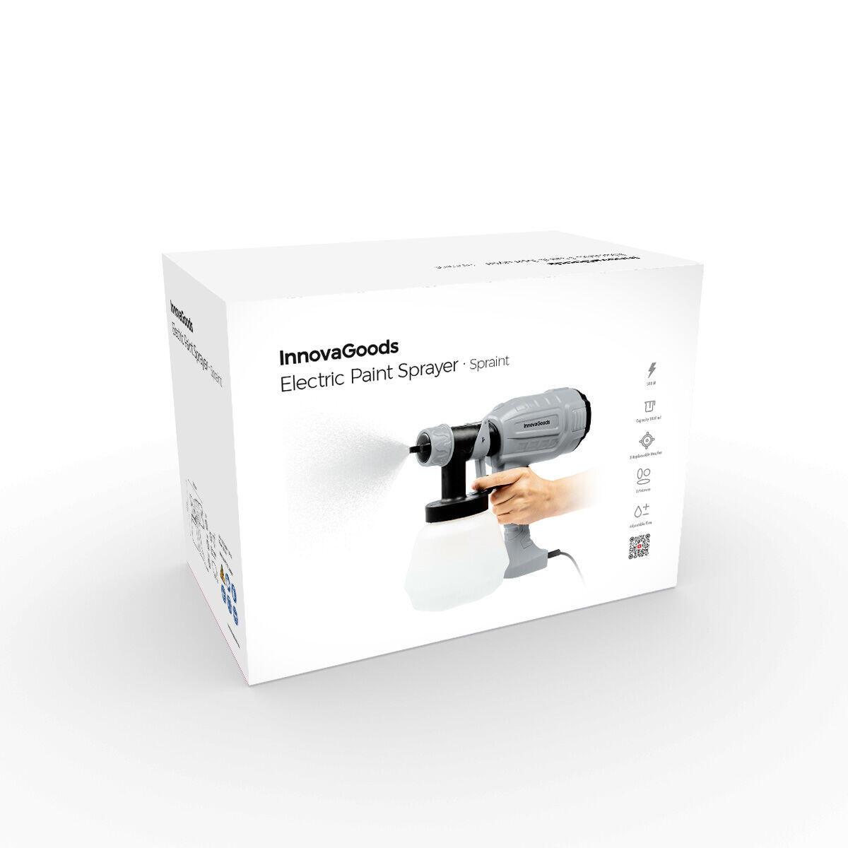 Pulverizador Eléctrico de Pintura Profesional 500W con Tecnología HVLP y Depósito de 1L
