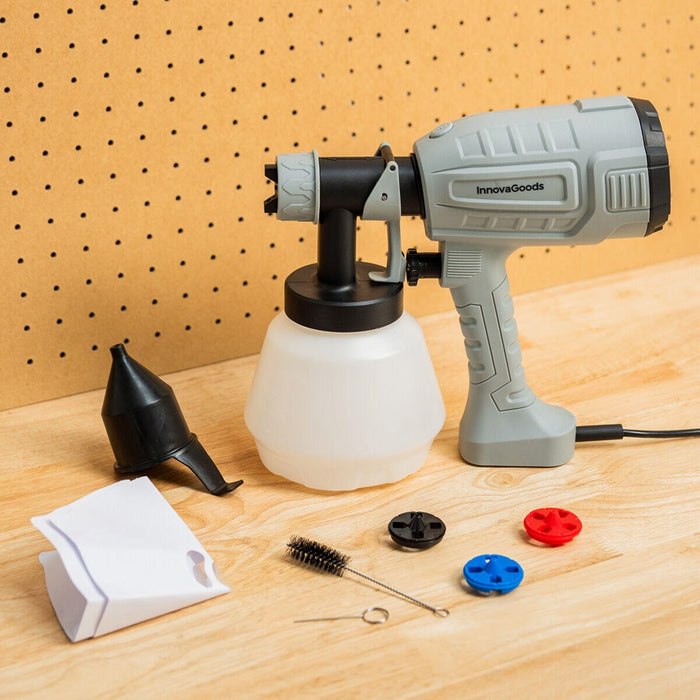 Pulverizador Eléctrico de Pintura Profesional 500W con Tecnología HVLP y Depósito de 1L
