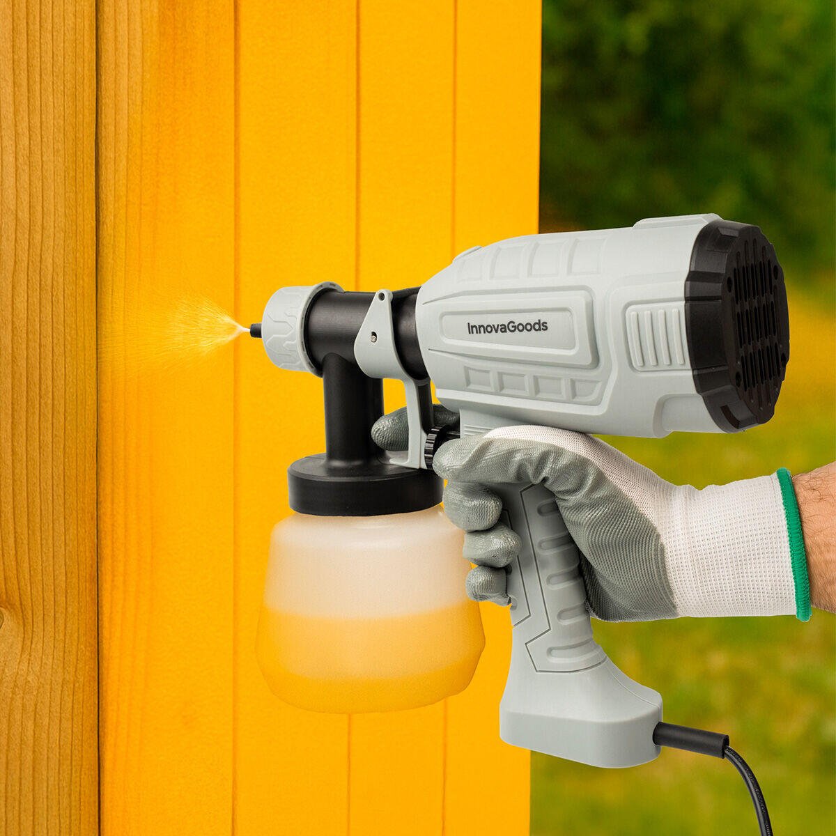 Pulverizador Eléctrico de Pintura Profesional 500W con Tecnología HVLP y Depósito de 1L
