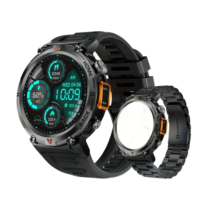 Smartwatch with touchscreen and torch