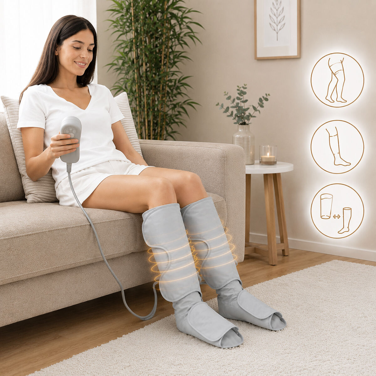Air compression leg massager Maspres InnovaGoods