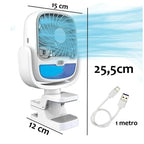 VENTILADOR DE AIRE FRIO HUMIDIFICADOR CON PINZA