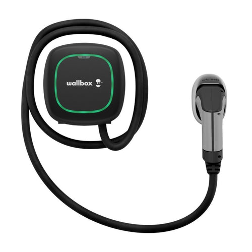Wallbox Pulsar Max negro 22 kW con cable Tipo 2 de 5 metros, referencia PLP4-0-2-4-9-002